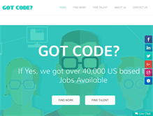 Tablet Screenshot of gotcode.com